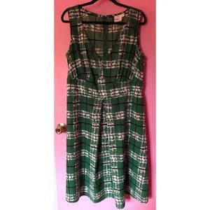 ASOS Curve Green Plaid Sundress